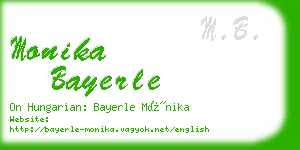 monika bayerle business card